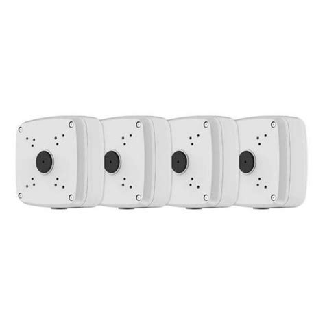 outdoor junction box for 4 screw base cameras white|lorex junction camera box.